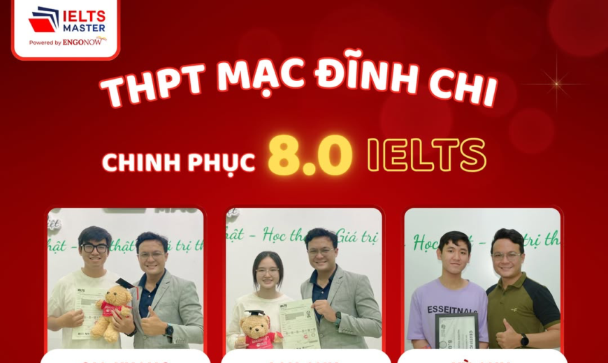 Vinh danh học viên 8.0 IELTS